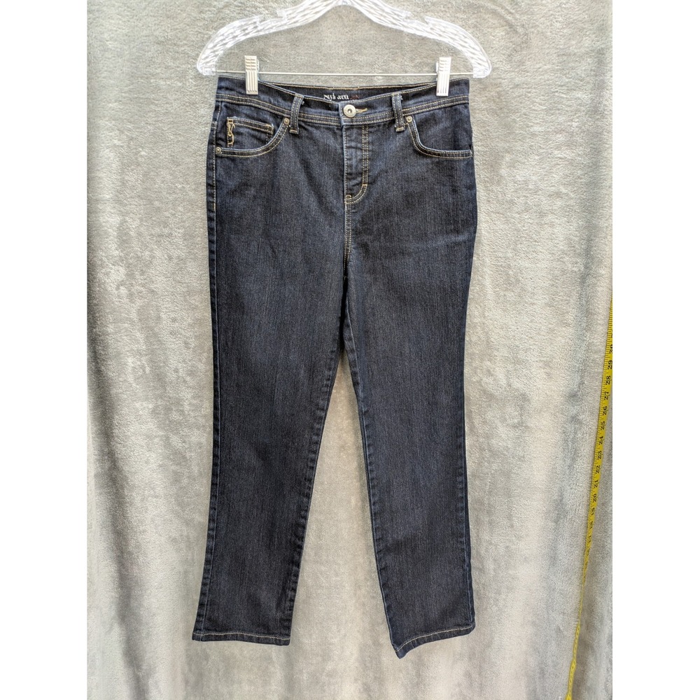 Women's‎ Jeans Petite 4P Straight Leg Dark Wash Mid Rise Casual